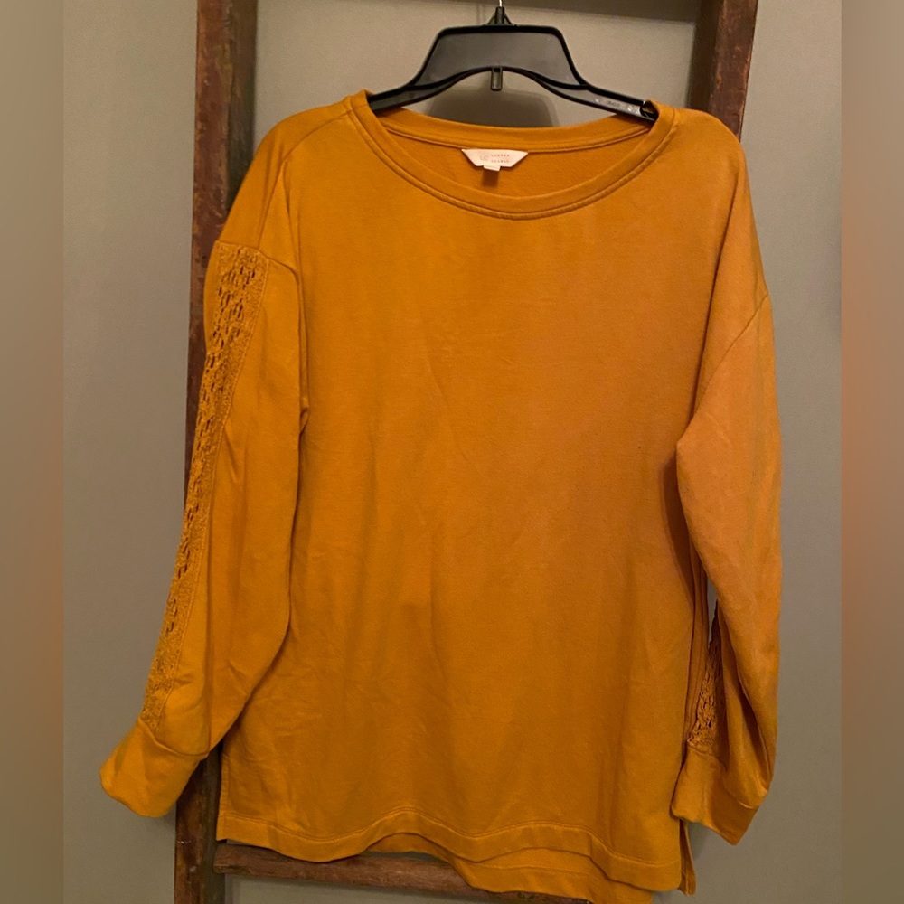 LC Lauren Conrad Sweater Gold Size XL